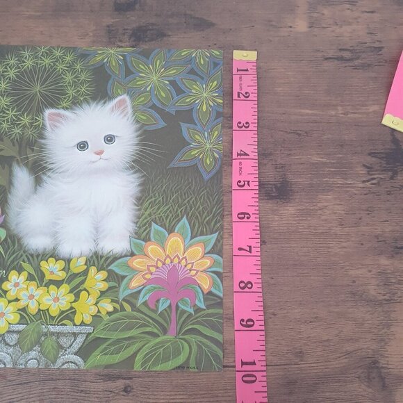 Arthur A Kaplan K Chin Puppies Kitten Floral Prints Set of 3 - Picture 16 of 16